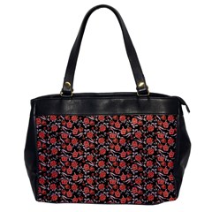 Roses Pattern Office Handbags by Valentinaart