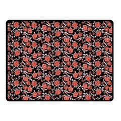Roses Pattern Fleece Blanket (small) by Valentinaart