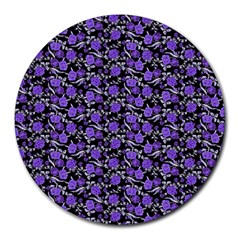 Roses Pattern Round Mousepads by Valentinaart