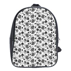 Roses pattern School Bags (XL) 