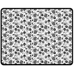 Roses pattern Double Sided Fleece Blanket (Medium) 