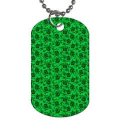 Roses pattern Dog Tag (One Side)