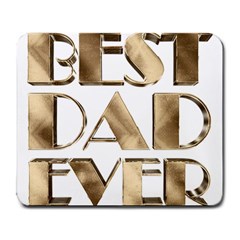 Best Dad Ever Gold Look Elegant Typography Large Mousepads by yoursparklingshop