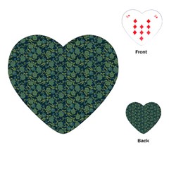 Roses Pattern Playing Cards (heart)  by Valentinaart