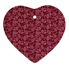 Roses Pattern Ornament (heart) by Valentinaart