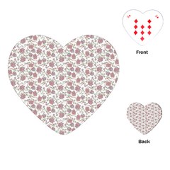 Roses Pattern Playing Cards (heart)  by Valentinaart