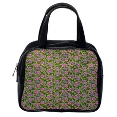 Roses Pattern Classic Handbags (one Side) by Valentinaart