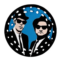 Blues Brothers  Ornament (round Filigree) by Valentinaart