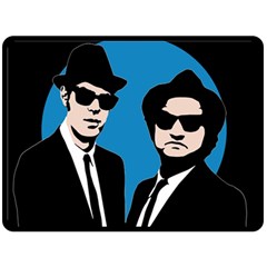 Blues Brothers  Double Sided Fleece Blanket (large)  by Valentinaart