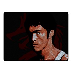 Bruce Lee Fleece Blanket (small) by Valentinaart