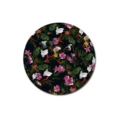 Tropical Pattern Magnet 3  (round) by Valentinaart