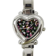 Tropical Pattern Heart Italian Charm Watch by Valentinaart