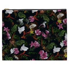 Tropical Pattern Cosmetic Bag (xxxl)  by Valentinaart