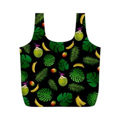 Tropical Pattern Full Print Recycle Bags (m) 