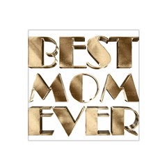 Best Mom Ever Gold Look Elegant Typography Satin Bandana Scarf