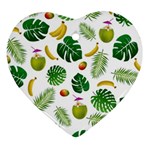 Tropical pattern Ornament (Heart) Front