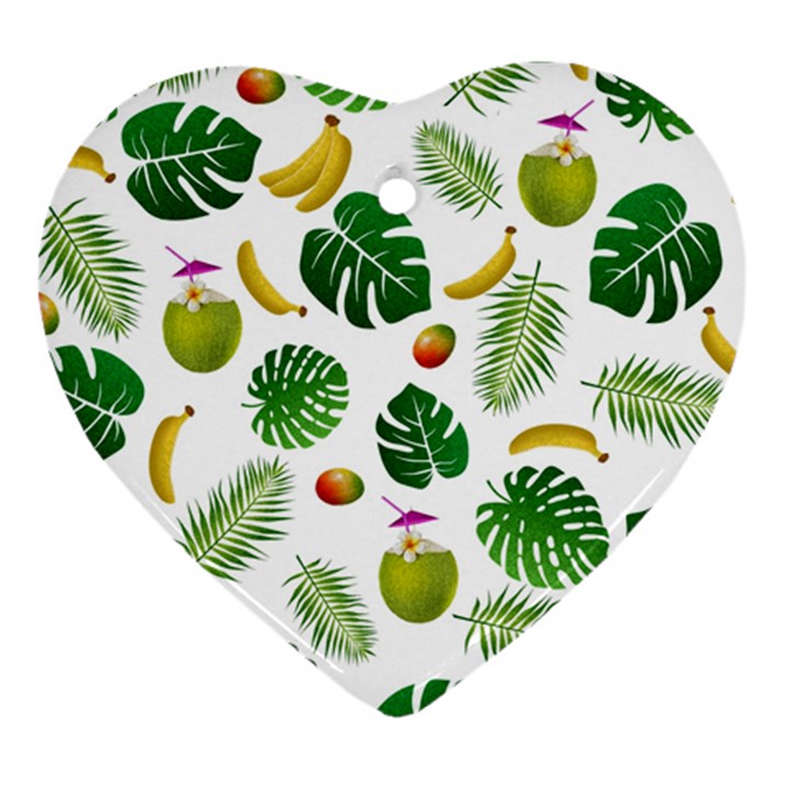 Tropical pattern Ornament (Heart)