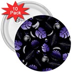 Tropical pattern 3  Buttons (10 pack)  Front