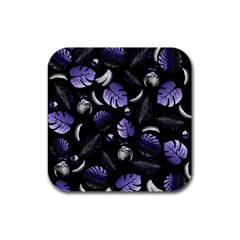 Tropical pattern Rubber Square Coaster (4 pack) 