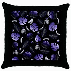 Tropical pattern Throw Pillow Case (Black)