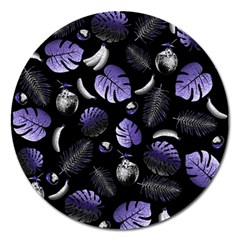 Tropical pattern Magnet 5  (Round)