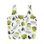 Tropical pattern Full Print Recycle Bags (M)  Back