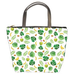 Tropical pattern Bucket Bags