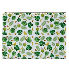 Tropical Pattern Cosmetic Bag (xxl)  by Valentinaart