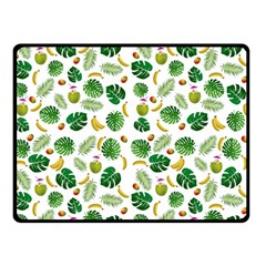 Tropical pattern Double Sided Fleece Blanket (Small) 