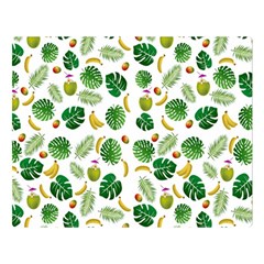 Tropical pattern Double Sided Flano Blanket (Large) 