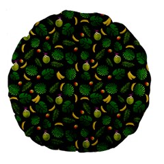 Tropical Pattern Large 18  Premium Flano Round Cushions by Valentinaart