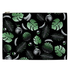 Tropical Pattern Cosmetic Bag (xxl)  by Valentinaart