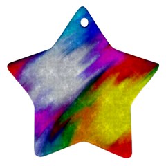 Rainbow Colors              Ornament (star)