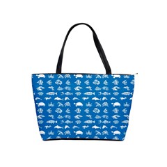 Fish Pattern Shoulder Handbags by ValentinaDesign