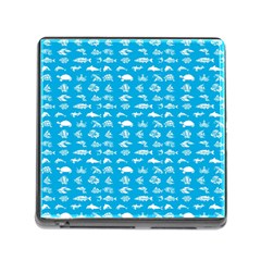 Fish Pattern Memory Card Reader (square) by ValentinaDesign