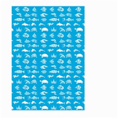 Fish Pattern Large Garden Flag (two Sides) by ValentinaDesign