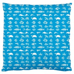 Fish Pattern Standard Flano Cushion Case (one Side) by ValentinaDesign