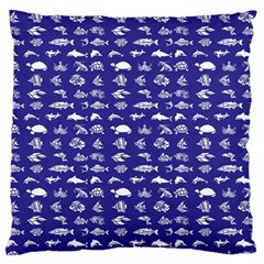 Fish Pattern Standard Flano Cushion Case (one Side) by ValentinaDesign