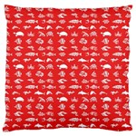 Fish pattern Large Flano Cushion Case (Two Sides) Front