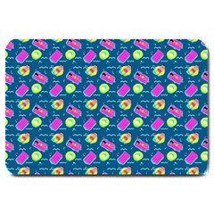 Summer Pattern Large Doormat  by ValentinaDesign