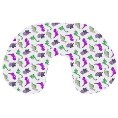 Dinosaurs Pattern Travel Neck Pillows by ValentinaDesign