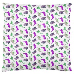 Dinosaurs Pattern Large Flano Cushion Case (one Side) by ValentinaDesign