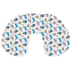 Dinosaurs Pattern Travel Neck Pillows by ValentinaDesign