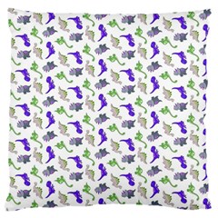 Dinosaurs Pattern Large Flano Cushion Case (one Side) by ValentinaDesign