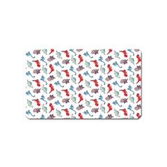 Dinosaurs pattern Magnet (Name Card)