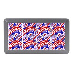 Happy 4th Of July Theme Pattern Memory Card Reader (mini) by dflcprints