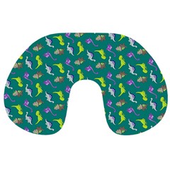 Dinosaurs Pattern Travel Neck Pillows by ValentinaDesign