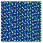 Dinosaurs pattern Large Satin Scarf (Square) Front