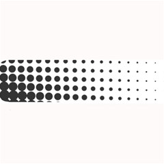 Comic Dots Polka Black White Large Bar Mats