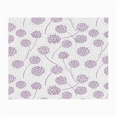 Purple Tulip Flower Floral Polkadot Polka Spot Small Glasses Cloth by Mariart